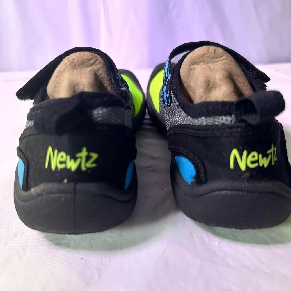 Newtz Kids Water Shoes - Lime Green and Black